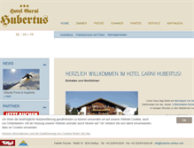 Tablet Screenshot of hubertus-serfaus.com